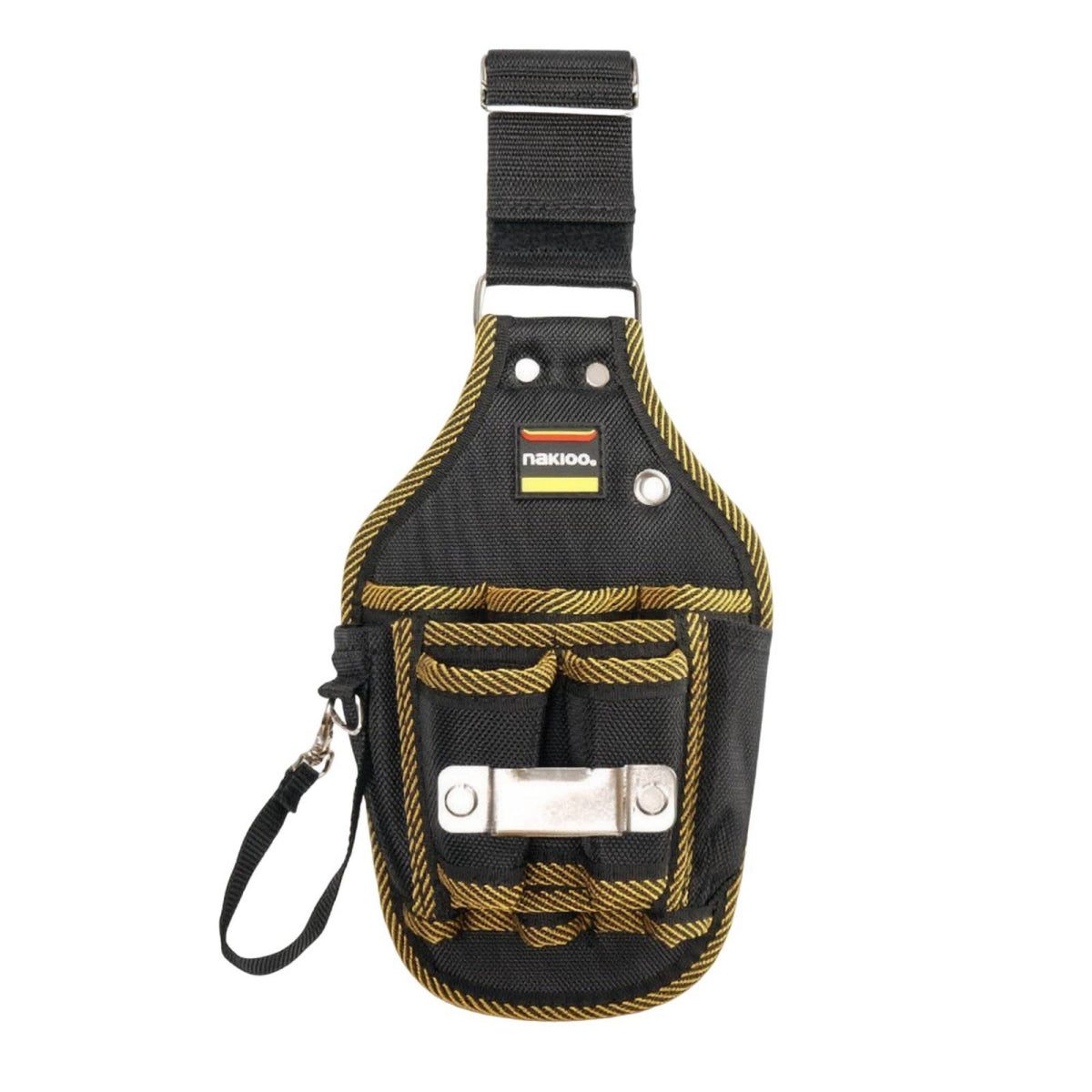 Quick-Release Electrician Tool Pouch Sturdy Tool Pouch with Belt Loop Multi-Pocket Lightweight for Construction Sites