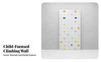 Indoor Climbing Wall Easy Installation children's Climbing Holds Strong and Sturdy Wall Mounted Playground for Young Children, Playroom