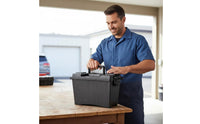 Moisture-Proof Plastic Toolbox Multi-Purpose Sealed Dry Box Water Resistant Dry Storage Box Sturdy Construction for Mechanics, Fishermen