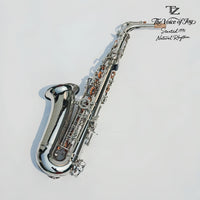 E-flat Alto Saxophone Silver Nickel-plated Brass