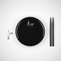 2 Plies 14 Inch Drum Head Polyester Film Double Ply Drum Head Shock Resistant Double Ply Drumhead Long-Lasting for Performance, Practice, Band Rehearsal