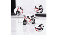 1:64 Scale Motorcycle Model Collectible 1/64 Scale Motorcycle Realistic Miniature Motorbike Model for Hobbyists, Desk Display