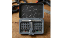 Ratcheting Screwdriver Set Interchangeable Bits Multi Bit Screwdriver Kit Shiny Finish Hardware Tool