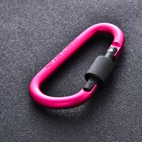 Heavy-Duty 8CM D-Ring Locking Carabiner for Outdoor Climbing & Backpacking