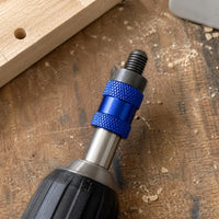 Drill Chuck Adapter for Hex Shank Screwdriver Bit Conversion, Quick Release Self-Locking