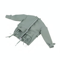 Mini Zip Front Coat High Articulated Figure Coat Flap Pockets