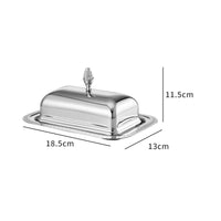 Butter Dish with Lid Covered Butter Dish with Cover Rust-Resistant