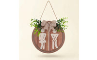 Bathroom Sign Rustic Wall Hanging Decoration Round for Guest Bath, Homeowners