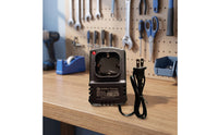 Wall-Powered Battery Charger Compact Cradle Battery Charger Rechargeable Portable for DIYers, Workshop, Garage