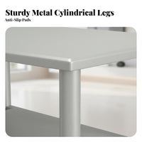 Modern Design dual-level Rectangular Stand Minimalist design Coffee Table Space-Saving Living Room Furnishing Easy to Clean for Office Managers, Homeowners, Families, Small Apartment, Reception Area, Study, Bedroom
