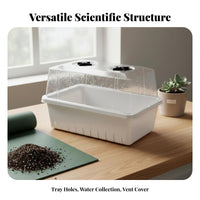 Plant Propagation Box Thickened Plastic Ling Tray with Humidity Dome Ling Propagation Box Sturdy & Reusable