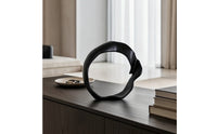 Decorative Loop decor Metal Hollow Sculpture for Bookshelf