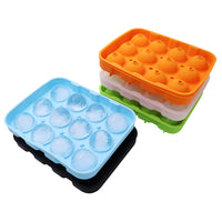 Silicone 12-Hole Round Ice Ball Maker Mold for Whiskey Cocktails