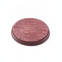 Flat Top Brown Rim Figure Stand Hobby Decor Miniature Scene Base for Model Cars
