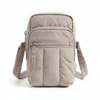 Adjustable Shoulder Strap Small Crossbody Bag Multi-Pocket Mini Travel Wallet Effortless-Glide Zipper Lightweight Nylon Pouch for Women, Shopping
