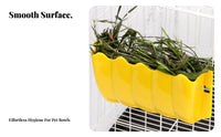 Easy to Install External Enclosure Hay Manger Reduces Waste Enclosure Mounted Hay Rack Long-Lasting Small Pet Food Manger Chew Resistant for Rabbits, Guinea Pigs, Chinchillas