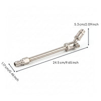 Swivel Head Mechanical Spray Nozzle Copper Spray Wand Adjustable Stainless Steel Body Quick Connection Threaded Rod Suitable for Air-conditioner Cleaning Equipment Maintenance