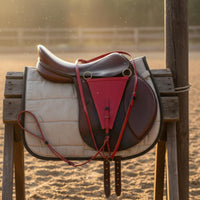 Riding Breastplate Lacquered Finish Triangle Breastplate Adjustable Fit Equestrian Gear