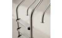 Stainless Steel Pool Ladder Embed Ladder with Anti-Slip Steps Fasten-On