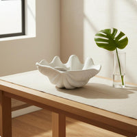 Modern Minimalist Clam Shell Bowl Artistic Design Seashell Decorative Bowl Realistic Look for Hotel, Guesthouse, Living Room