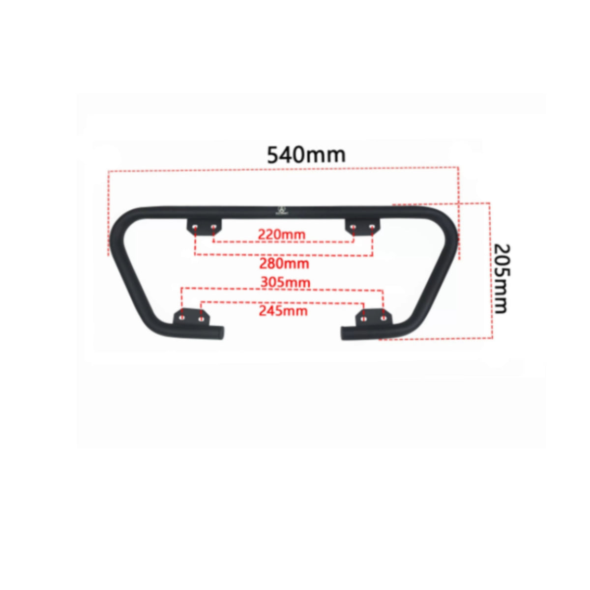 Motorcycle Guard Bar Cylindrical Metal Safeguarding Guard Bar Frame Slider Bolt-on Bumper Block Coated Finish