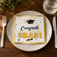 Graduation Party Napkins Printed Graduation Party Napkin Food Safe for Graduates