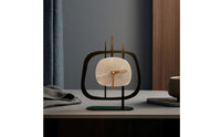 Decorative Table Clock Compact Clock with Metal Frame Sturdy for Shelf