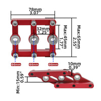 Alignment Markings Dowel Drilling Jig Clamp Screws 90-Degree Drill Guide Compact Power Tool Accessory Wear-Resistant
