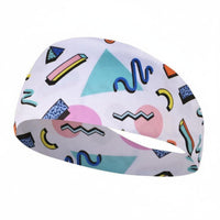 Multi-Functional Swimming Ear Cover Band Stylish Prints Colorful Running Headband Stretchy Fit Hair Accessory Sweat Wicking for Workout