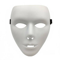 Hip Hop Dance Mask Breathable White Blank Face Mask for Halloween, Men