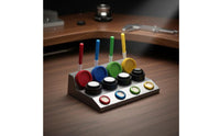 Watch Repair Oil Dish with Pens Professional Watch Oil Cup Stand with Pens Desktop Tool for Watchmakers