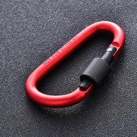 Heavy-Duty 8CM D-Ring Locking Carabiner for Outdoor Climbing & Backpacking