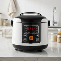Digital Rice Cooker Compact Electric Rice Cooker Small Appliance Simple for Trucks, Road Trips, Cars