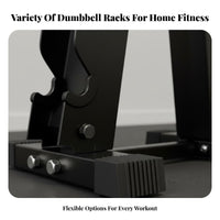 Heavy-Duty Steel Construction V-Shaped Dumbbell Rack Non-Slip Feet Vertical Dumbbell Stand Space-Saving Multi-Tier Weight Storage Rack Safeguarding Rubber-Padded Slots for Home Gym