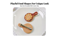 Pizza Hair Accessory Creative Design Food Hair Accessory Simulation Food Hairpin Cute Vision-Catching for Foodies