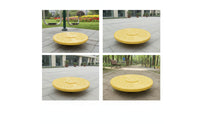 Waist Twisting Disc Floor-Mounted Waist Rotator Twisting Plate Heavy-Duty Rotator Plate Textured for Outdoor Gyms, Parks