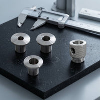 4 Pieces Drill Guide Sleeve Knurled Reducing Guide Sleeve Drill Bushing Kit Wear-Resistant Tool Accessory Stable for Woodworkers
