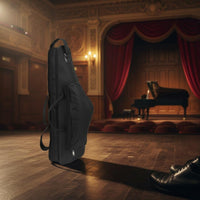 Waterproof Alto Sax Backpack Case Shockproof Alto Saxophone Gig Bag Water-Resistant Padded Saxophone Carrying Bag Lightweight for Musicians, Students, Travel, Gigs, School, Rehearsal