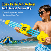 Pull-Out Water Blaster for Children 4-6 Years, Water Guns Watergun for Water Fight, Toy Water Blaster and Beach Water Toy