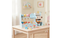 Ice Cream Shop Playset Tabletop Ice Cream Counter Playset Exploratory-Designed Pretend Imaginative Eatery for Kids, Playroom, Classroom
