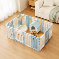 Large Animal Enclosure, Modular Composite Rabbit Enclosure, 103x70x90cm with Access, for Puppies and Small Animals