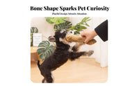 Soft Bone Toy Chew-Resistant Squeaky Chew Toy Interactive Play for Small Dogs