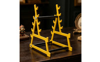 Mini Squat Rack Desk Organizer Multi-Functional Squat Rack Pen Holder Carbon Steel Fitness Themed Desk Holder for Weightlifters