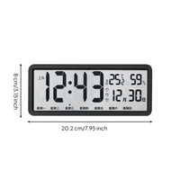 Digital desk Clock with Temperature and Humidity Digital desk Clock with Date and Weekday Minimalist for Bedroom