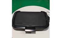 220 C Electric Bbq Griddle Front Control 10-Inch Electric Griddle Black Cooking Appliance Compact