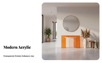 Light Luxury aesthetic Narrow Console Table Modern Design Water Ripple Accent Table Minimalist Aesthetic Hallway Stand Slim silhouette for Apartment Dwellers, Interior Designers, Homeowners, Entryway, Living Room, Behind Sofa, Bedroom
