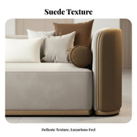 Straight-Row Settee Italian Design Sofa Modern Minimalist Home Furnishing for Homeowners, Apartment Dwellers, Living Room, study corner, Bedroom