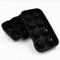 8-Cavity Silicone Ice Ball Mold for Cocktails and Beverages