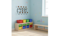 Simple Design Wood Ball Coat Rack Decorative Nordic Coat Hook Rack Rounded Hooks Home Storage Space Saving for Children, Hotel Owners, Entryway, Hallway, Office