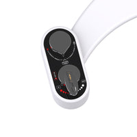 Non-Electric Bidet Toilet Seat Attachment with Dual Nozzles for Feminine Wash and Temperature Control